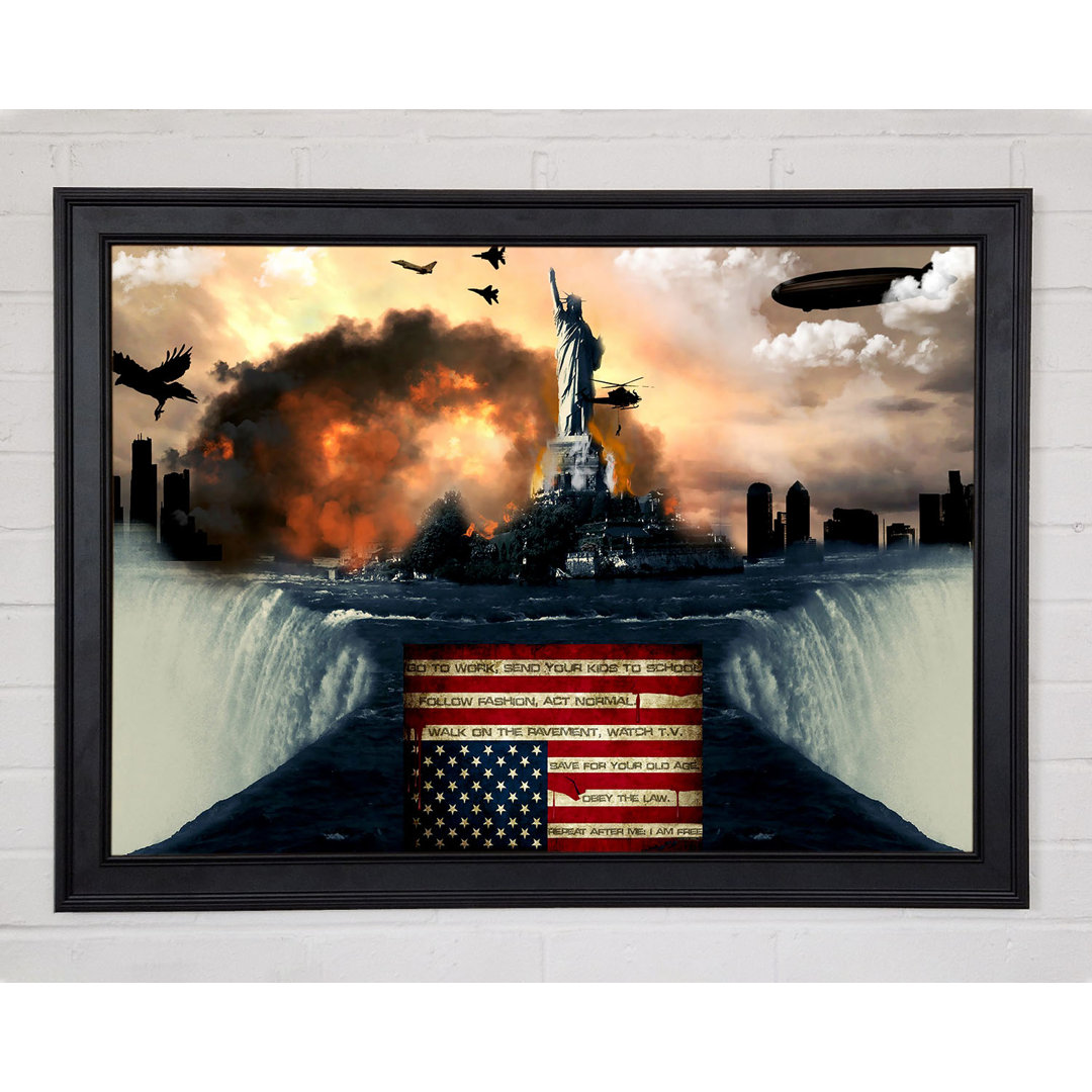 American Liberty Gerahmter Druck Wandkunst