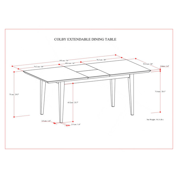 Dimensions du produit