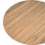 Table basse d'extérieur ronde en bois d'acacia, finition bois naturel