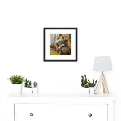 At The Milliner's Pastel by Edgar Degas - Single Picture Frame Print