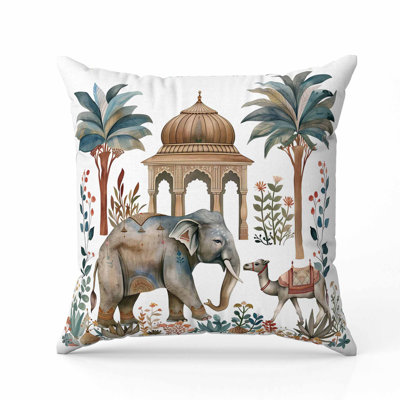 Oreiller en faux suède Royal Rajasthan