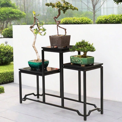 Aluminum alloy flower stand floor type plant stand