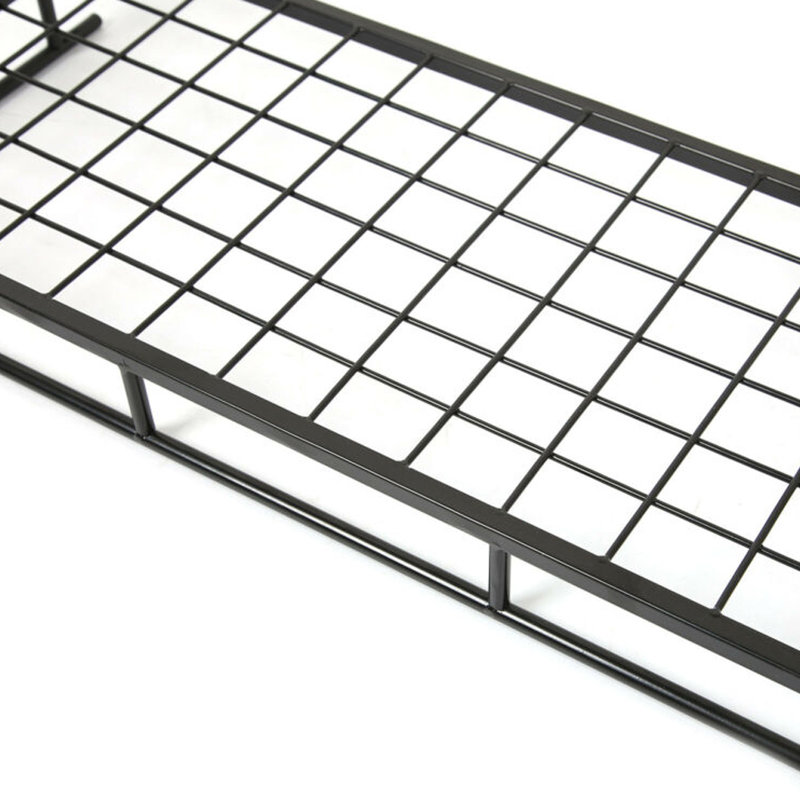 Metal Handcrafted Rectangle Wall Mounted Pot Rack, 25cm H x 45cm W x 24cm D