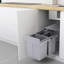 Sylvia Plastic Manual Lift Pull Out Rubbish Bin - 40L