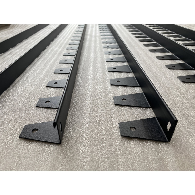 40" X 2" X 2" Stainless Steel Garden Edging Complete Set With Included Installation Nails, No-dig Landscape Edging Kit, Black