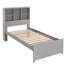 Lit plateforme simple en bois manufacturé et en bois l 42,36 po avec bibliothèque-1202988816