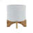 PLANTER ON WOODEN STAND