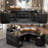 Detcho L-Shaped Executive Desk with Built-In Electrical Outlet-1887590815