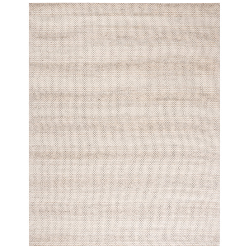 Jared Handmade Beige/Brown Rug, Rectangle 8' x 10'