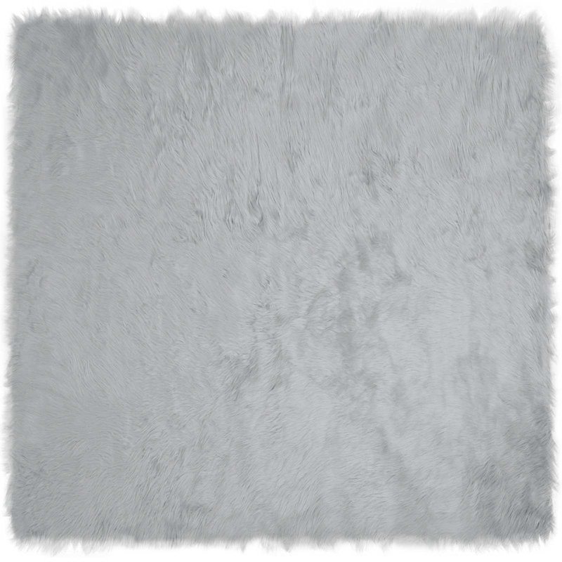 Solid Colour Standard Area Rug, Square 200 cm
