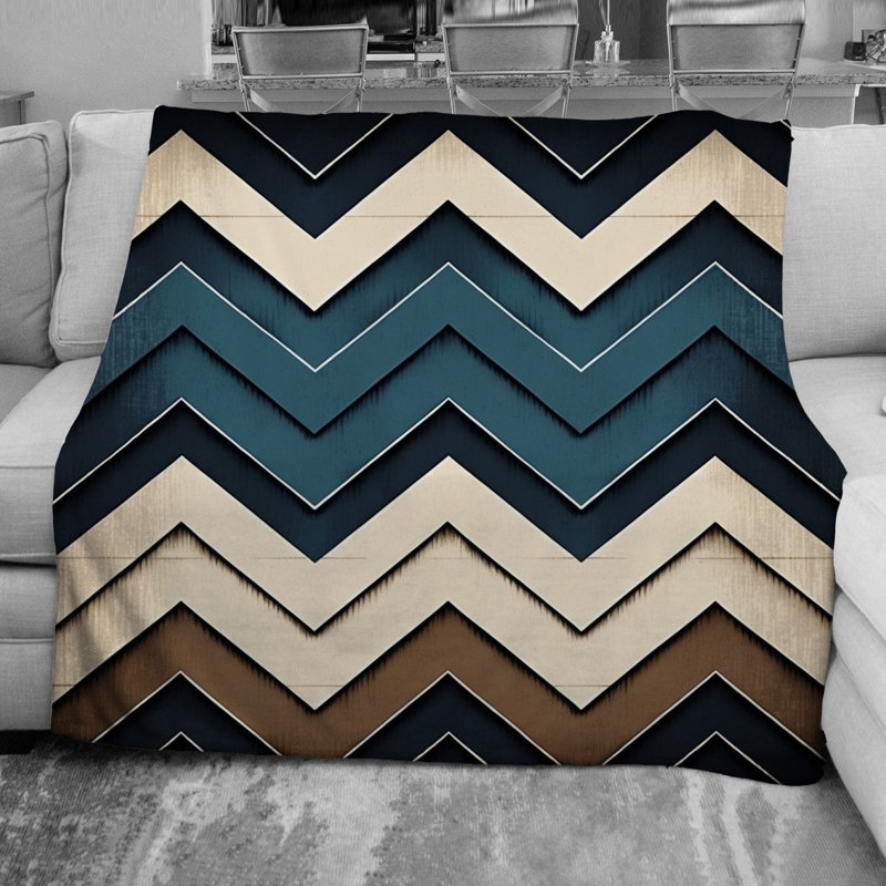 Chevron Fleece Blanket