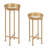 Jellico Mirrored Glass Tray Top End Table Set End Table-445555517