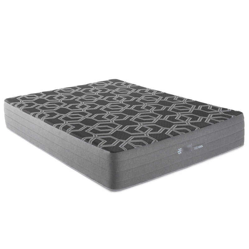 Matelas en mousse de 30 cm avec housse rafraîchissante pour un sommeil réparateur et relaxant. Taille standard. Surface lisse et profonde.