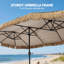 Parasol de patio 13 pi 13 pi
