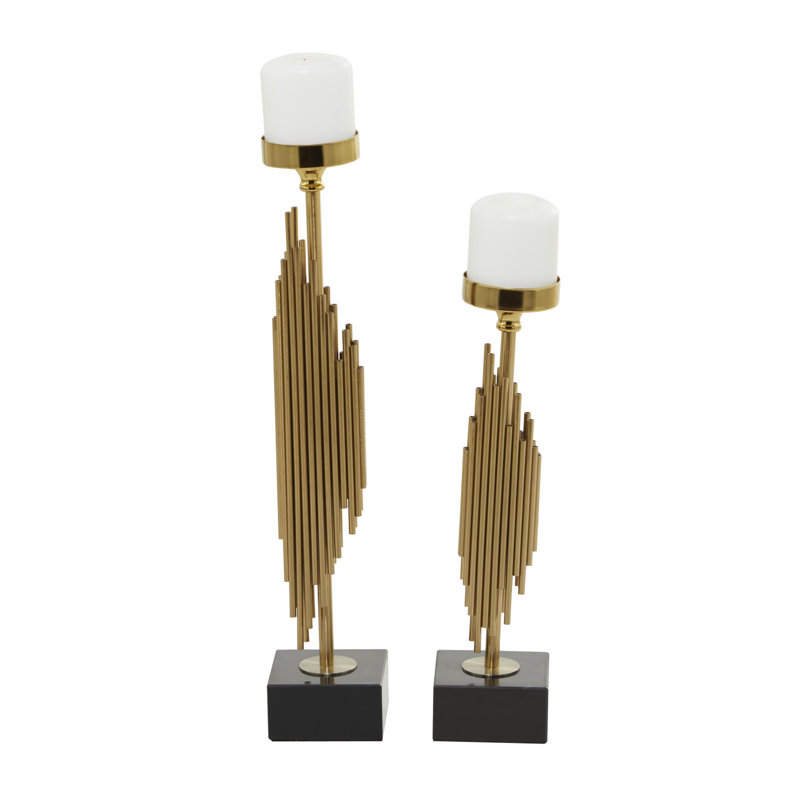 Porte-bougie vertical en acier inoxydable Cole And Gray