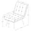 Fauteuil d'appoint rembourré Staten Brown