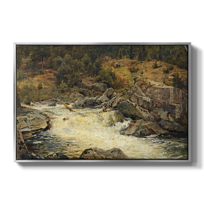 Mountain Stream, Hallingdal (Foss i Hallingdal), 1848-Hans Gude-Framed Gallery Wrapped Canvas