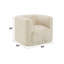 Fauteuil beige sable / pivotant avec pivot