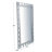Cole and Grey Wooden Geometric Silver Room Floor Mirror with Square Mirrored Insert Frame