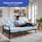 6" Thick Full Size Pillow Top Futon Mattress Replacement(Frame Not Included), Gel Memory Foam, Removable Cover,Compression Packaging(71X52X6")-115982267