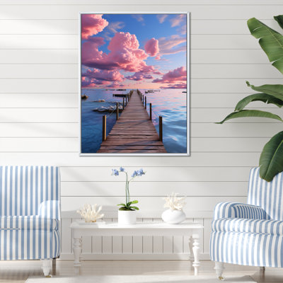 Simbula Pier and Dock Serenity I, reproduction d'art sur toile