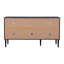 Buffet cannelé 55 po avec portes en verre