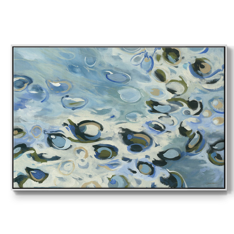 " Washed Ashore ", 17" H x 25" W x 2" D, White Floater Framed Canvas