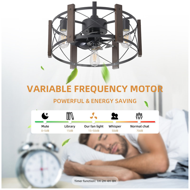 Ventilateur de plafond à télécommande 110V