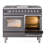 ILVE Nostalgie II Series 40 inch Dual Fuel Range with 6 Sealed Burners, Griddle (Glass Door)-99299522-99299491