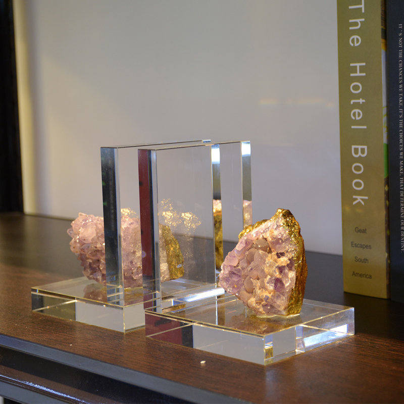 Crystal Bookends