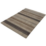 Canvello Hand Made Modern All Over Indo Gabbeh Rug - 3'11'' X 5'10''