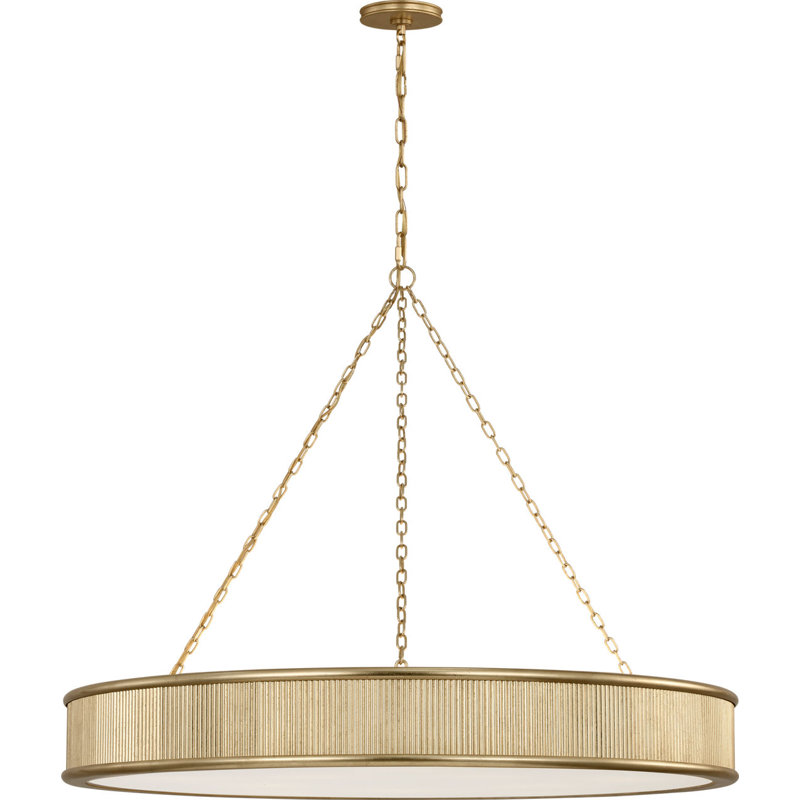 Lustre Rigsby, H 4,5 po x l 36 po x P 36 po, Doré, 10