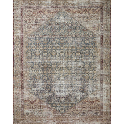 Tapis bleu sarcelle / antique Amber Lewis x Loloi Georgie