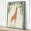 Giraffe Reaching High Boho - Wrapped Canvas-1795788599-1795788604