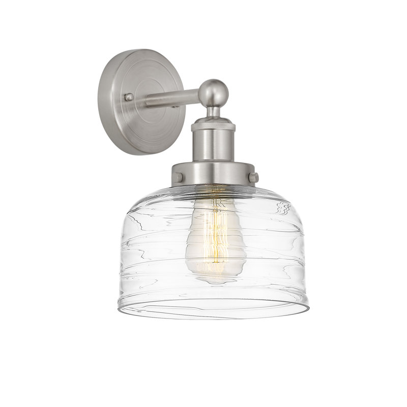 Caney Armed Sconce, Satin Nickel