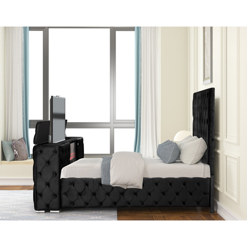 Mikilah Bed, Queen, Black