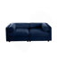 Élégant canapé 2 places en chenille avec siège de rangement, dossier cylindrique et accoudoirs, causeuse moderne en tissu avec espace de rangement caché-1632856297