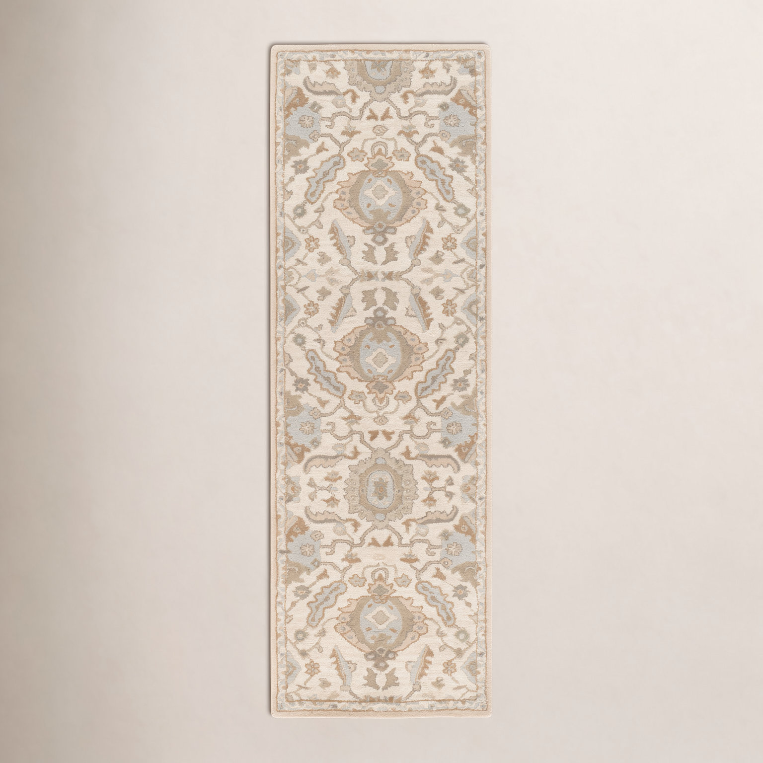 Arden Multi Hand-Tufted Wool Floral Rug, Runner 3' x 12'