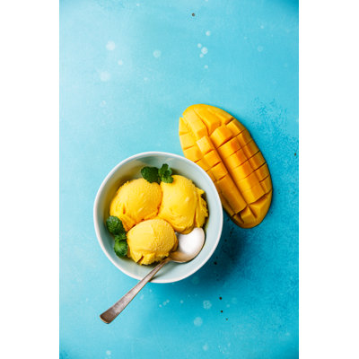 Mango Ice Cream - Wrapped Canvas Print