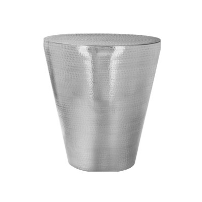 20 In. W Metal Table - Drum End For Bedroom Elegant Living Room