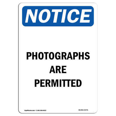 Photographs Are Permitted Sign