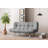 3-Seat Sofa-Bed, Light Grey Linen Fabric, 69.0 x 20.0 x 15.7 inches | 100% Metal Frame, Multi-Position Backrest (Bed, Relax, Sit) | 2 Cushions with 14.1 oz Silicone Fiber Filling | Max Weight Capacity: 440 lbs | Stylish & Functional for Living Room-532471627