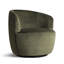 Petit fauteuil d'appoint pivotant en velours de 27 po de largeur (ensemble de 2)-97779049