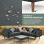 4-Piece Rattan L-Shape Set — Colourful Pillows & Grey Cushions for Your Backyard Gallery