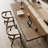 Nut-brown Rectangular Solid Wood writing desk-118001435