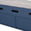 Banc de rangement rustique avec tiroirs, espace de rangement caché et faux tiroirs en haut, banc à chaussures, vestibule
