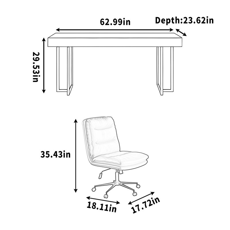 Brisco, 29.53" H x 62.99" W x 23.62" D