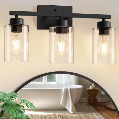 3 Light Black Vanity Lights