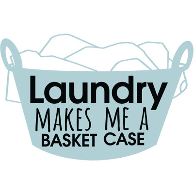 Laundry Basket - Textual Art Print