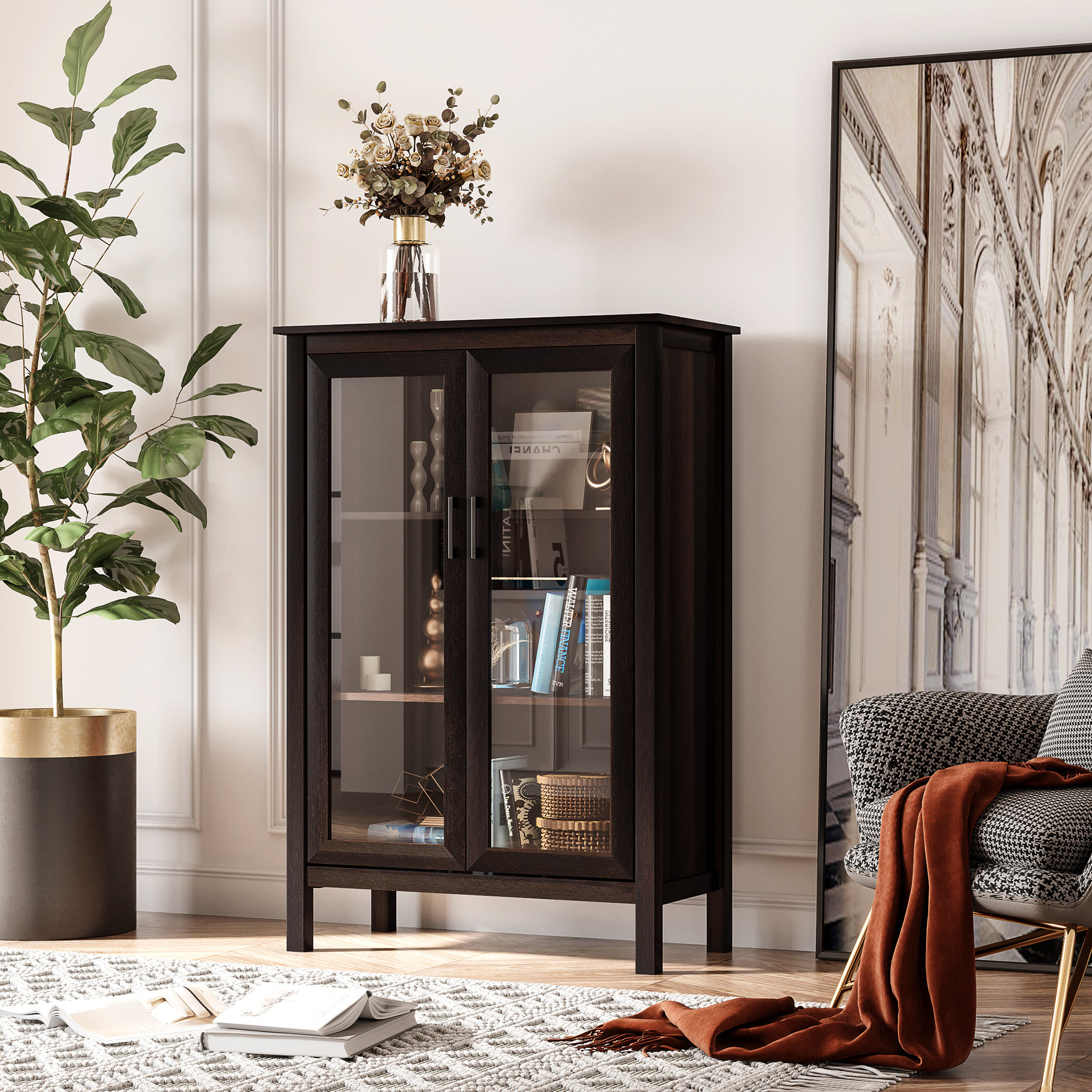 HEMNES Bedroom furniture, set of 4, black-brown, Queen - IKEA